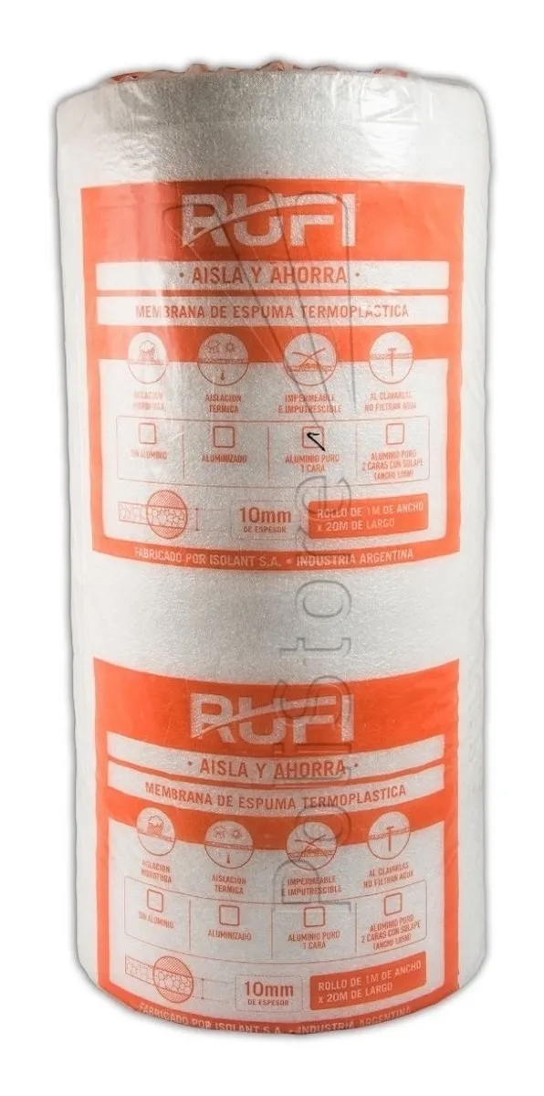 Isolant Rufi Aluminio Puro 10mm x20m