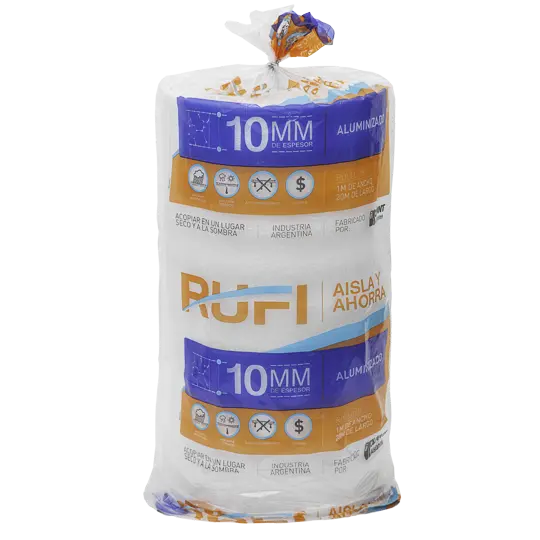 Isolant Rufi Aluminizado Simple 10mm x20m