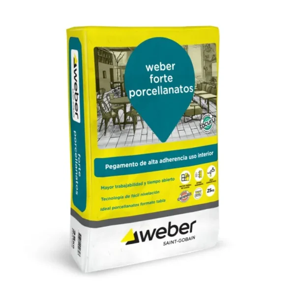 Adhesivo Weber Forte Porcellanato x 25KG